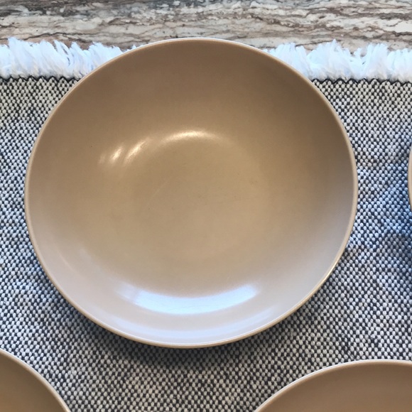 Vintage Oneida Melmac Berry Bowls Tan Beige S/7 - Picture 7 of 10